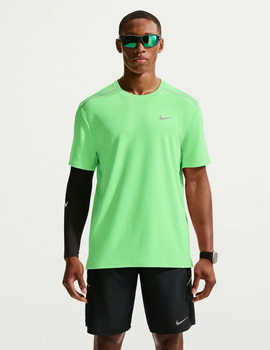 camiseta manga corta running MILER, verde lima