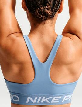 sujetador deportivo NIKE PRO WOMEN'S LIGHT-SUPPORT, celeste