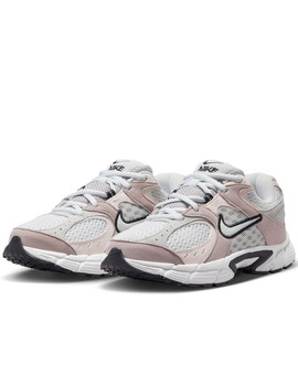 zapatilla nike junior  V5 RUNNER SUEDE, blanco/gris