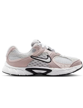 zapatilla nike junior  V5 RUNNER SUEDE, blanco/gris