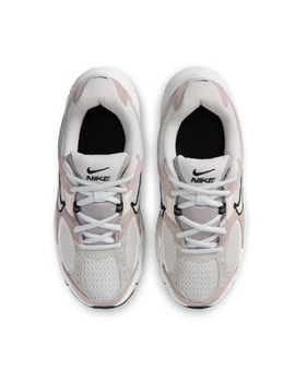 zapatilla nike junior  V5 RUNNER SUEDE, blanco/gris