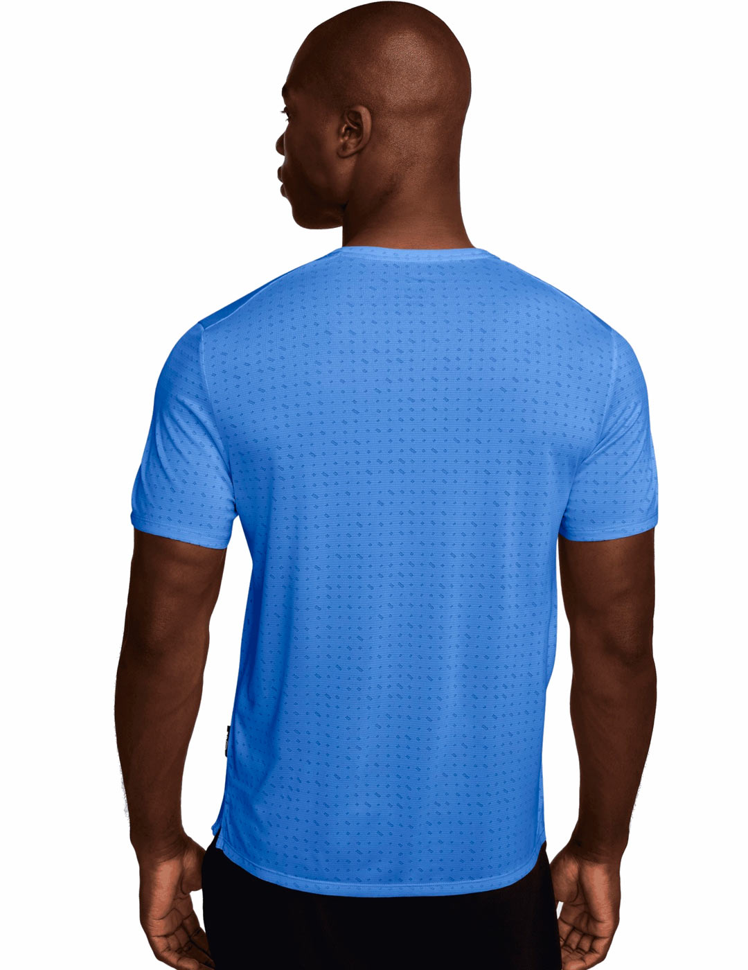 camiseta manga corta nike  MILER BREATHE, azul