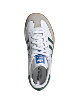 zapatilla niño adidas SAMBA OG C, blanco/verde