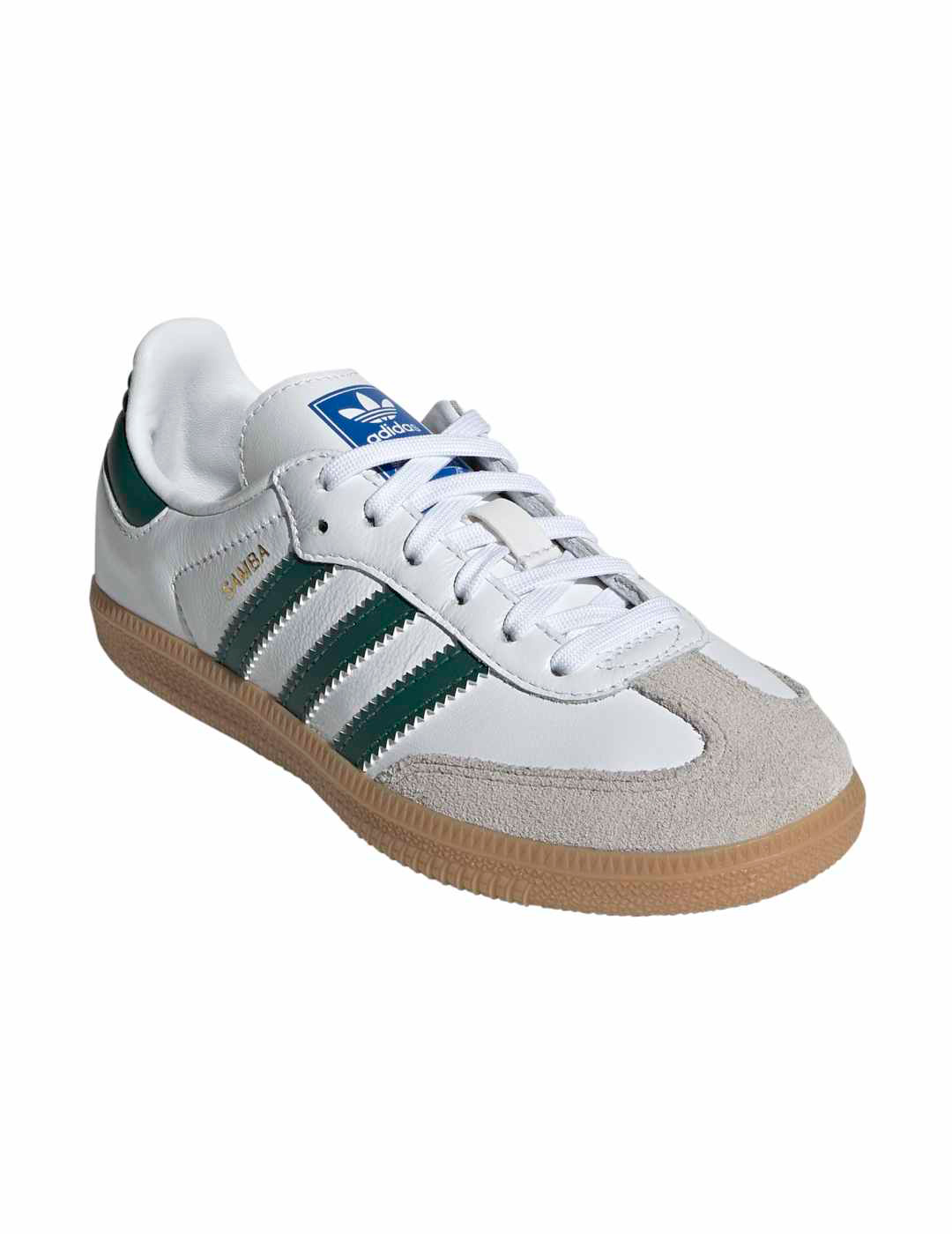 zapatilla niño adidas SAMBA OG C, blanco/verde