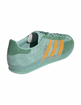 zapatilla adidas mujer GAZELLE INDOOR W, verde/amarillo