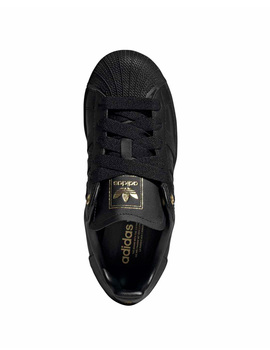 zapatilla adidas originals junior SUPERSTAR II negro/oro