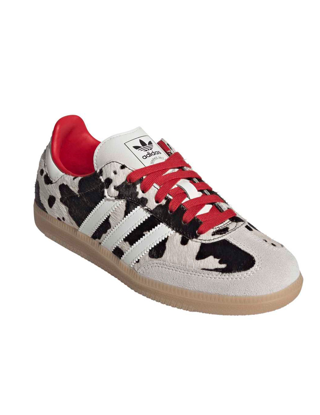 zapatilla mujer animal print originals SAMBA OG W, negro/blanco/rojo