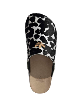 zueco mujer adidas originals animal print ADIMULE, blanco/negro