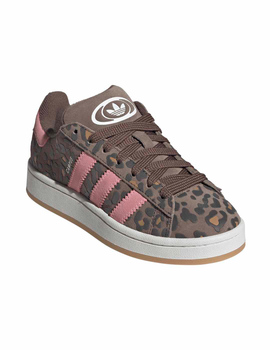 zapatilla adidas originals junior animal print CAMPUS 00S J, marró/rosa