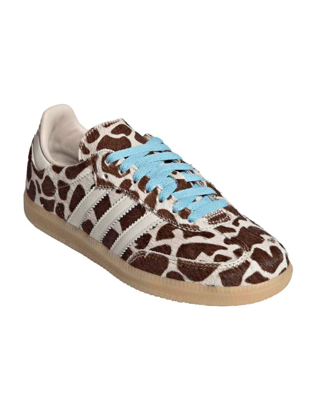 zapatilla mujer adidas originals animal print SAMBA OG W, marrón/blanco