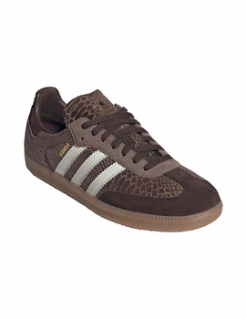 zapatilla hombre adidas SAMBA OG, marrón/blanco