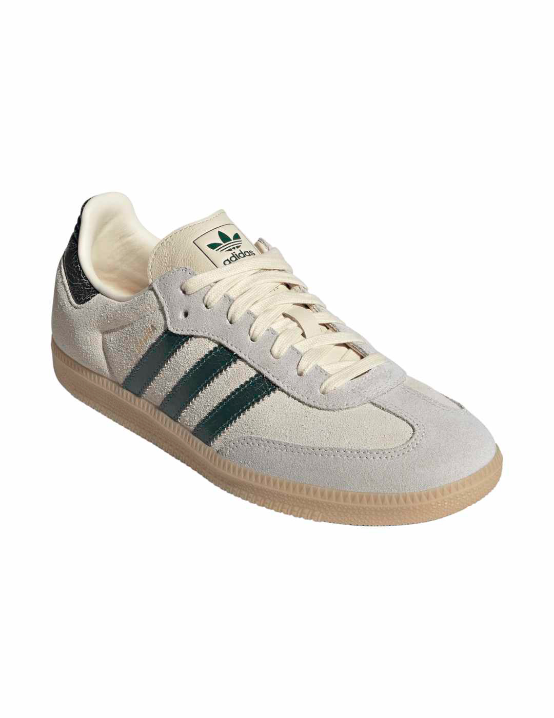 zapatilla hombre adidas originals SAMBA OG, crema/verde