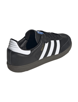 zapatilla junior adidas SAMBA OG J, negro/blanco