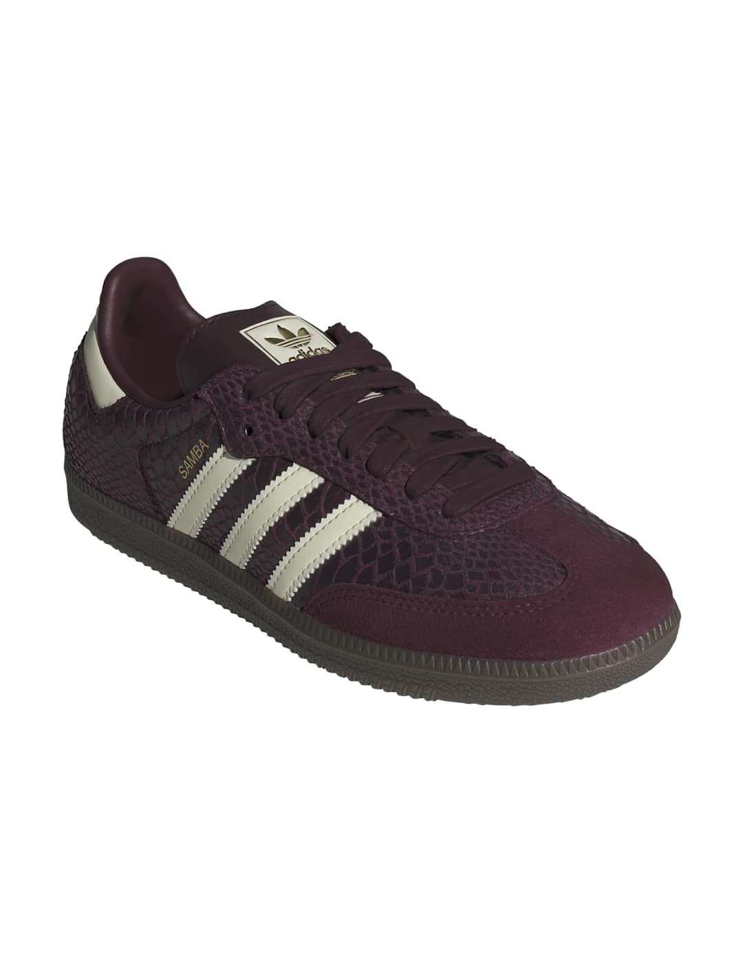 zapatilla mujer adidas originals SAMBA OG W, granate/beige