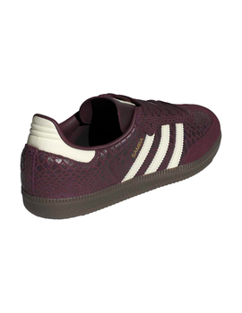 zapatilla mujer adidas originals SAMBA OG W, granate/beige