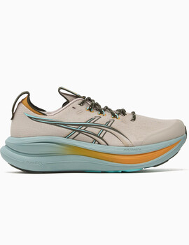 zapatilla running hombre asics GEL-NIMBUS 28 TR, beige/verde