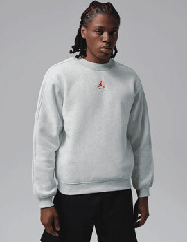 sudadera hombre cuello redondo Jordan, gris