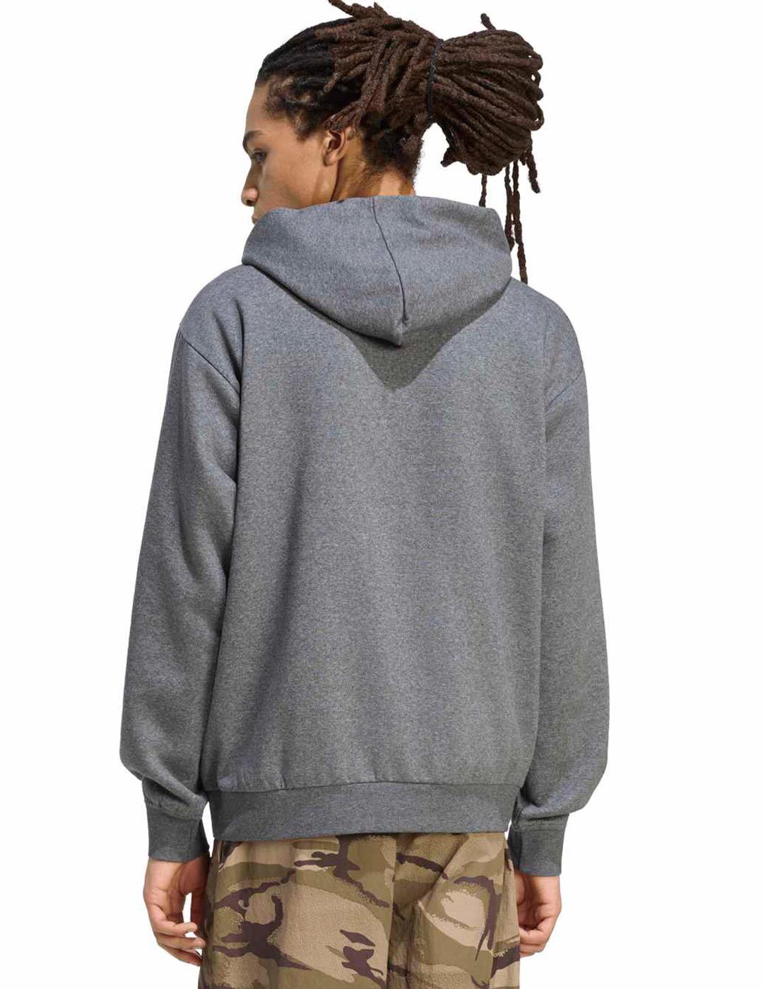 sudadera capucha hombre adidas gris logo camuflaje