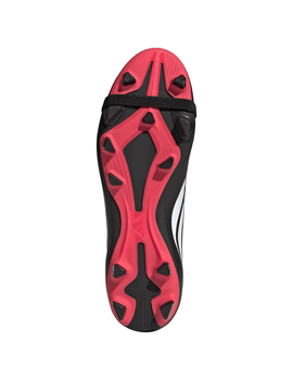 bota de fútbol hombre adidas PREDATOR CLUB FT FG/MG, negro/blanco/rojo